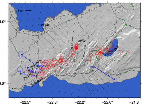 GPS mælingar á jarðskorpuhreyfingum á Reykjanesskaga